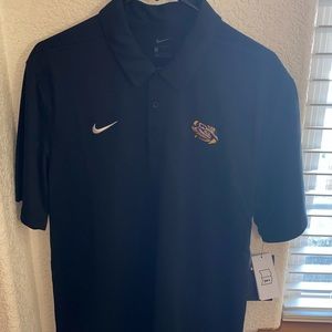 Mens LSU polo shirt! NWT. Size large🖤